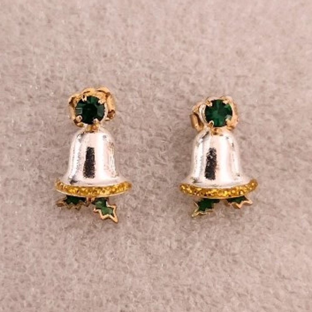Avon Happy Holidays Bell Post Earrings